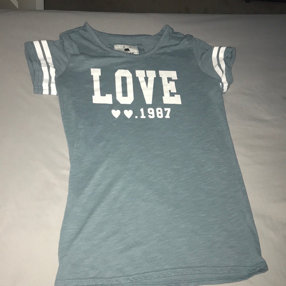 Blue and White Tee